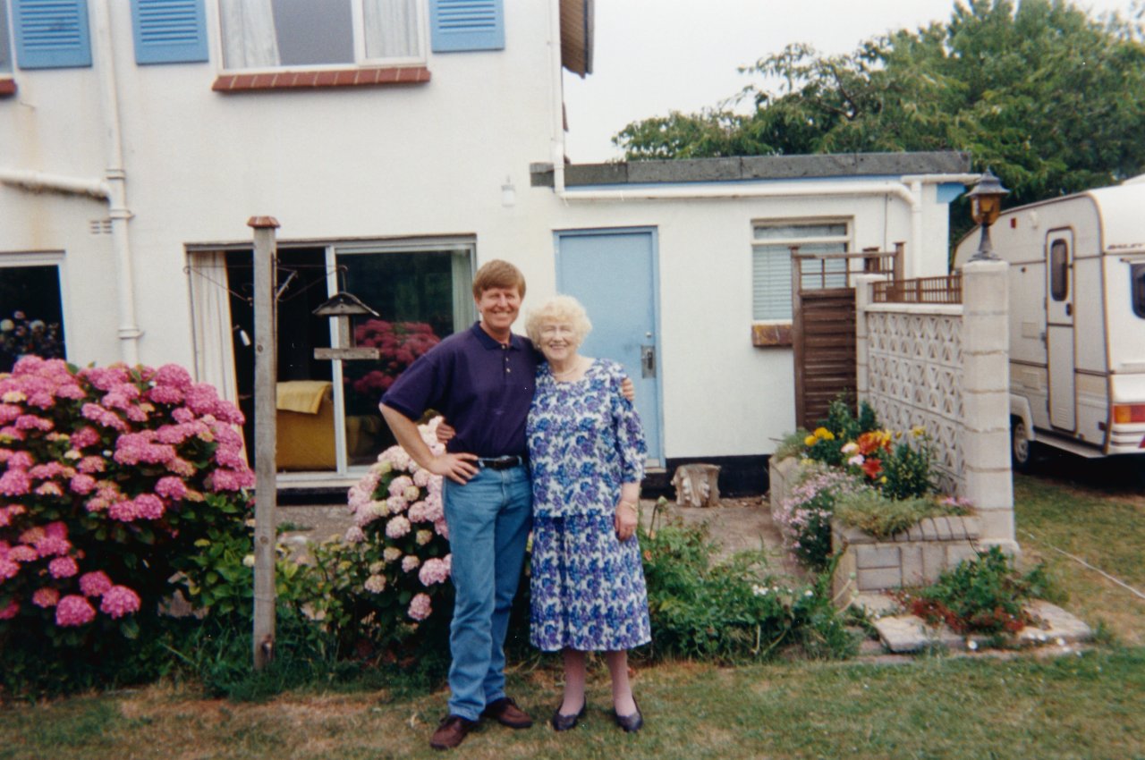 Adrian visiting his parents  1995 2